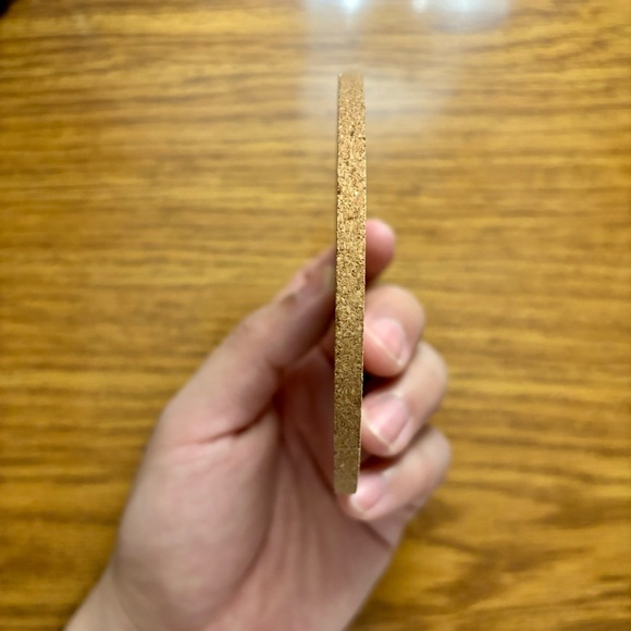 Batman Christian Bale Logo Laser Engraved Cork Coaster - Picture 4 of 6